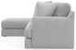 Logan - Upholstered Sectional With Comfort Coil Seating And Accent Pillows Included