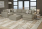 Amelia - Cocktail Ottoman - Chalk