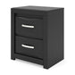 Stabotta - Two Drawer Night Stand - Black