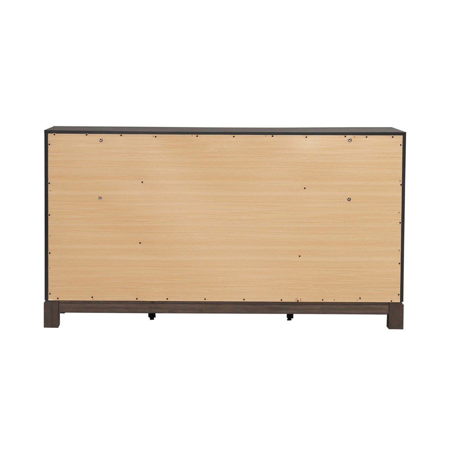 Modern Edge - 2 Door 6 Drawer Dresser - Brown