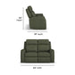 Felix - Power Reclining Loveseat With Console, Power Headrest, Lumbar, Heat & Massage