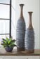 Blayze - Vase Set (Set of 2) - Antique Gray / Brown