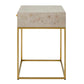 Pembrook - Side Table - Light Washed / Brass