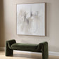 Still Crossing - Abstract Painting - Black / Brown / Gray / White