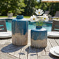 Coastal Cascade - Indoor-Outdoor Vases (Set of 2) - Blue / White