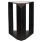 Keenan - Geometric Accent Table - Bronze / White