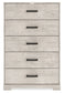 Shawburn - Five Drawer Chest - Gray