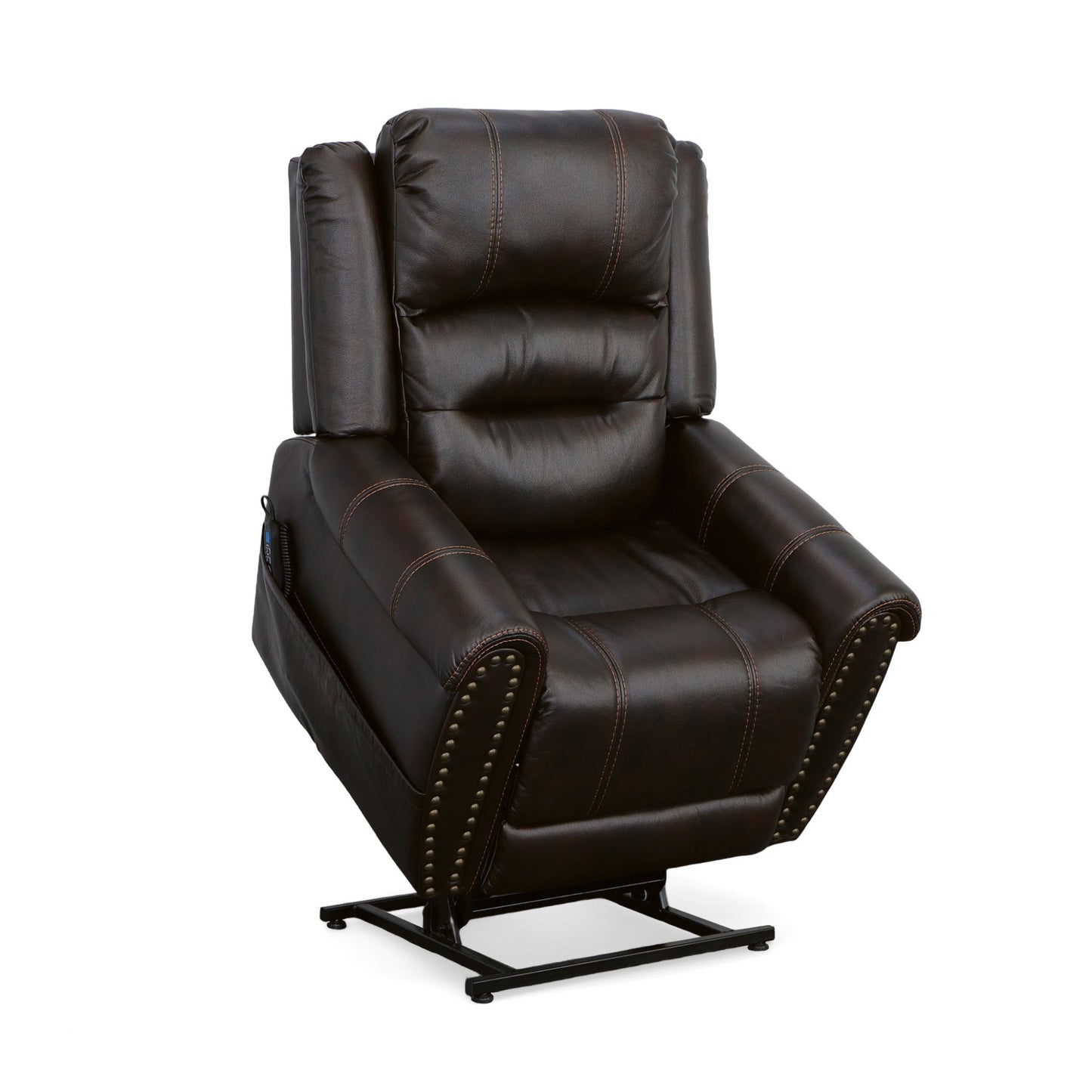 Oscar - Power Lift Recliner With Right-Hand Control & Power Headrest - Molasses