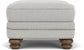 Bay Bridge - Fabric Ottoman, Nailhead Trim