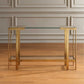 Kendrick - Glass Console Table - Gold