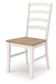 Purlaney - Dining Room Side Chair (Set of 2) - Antique White / Natural