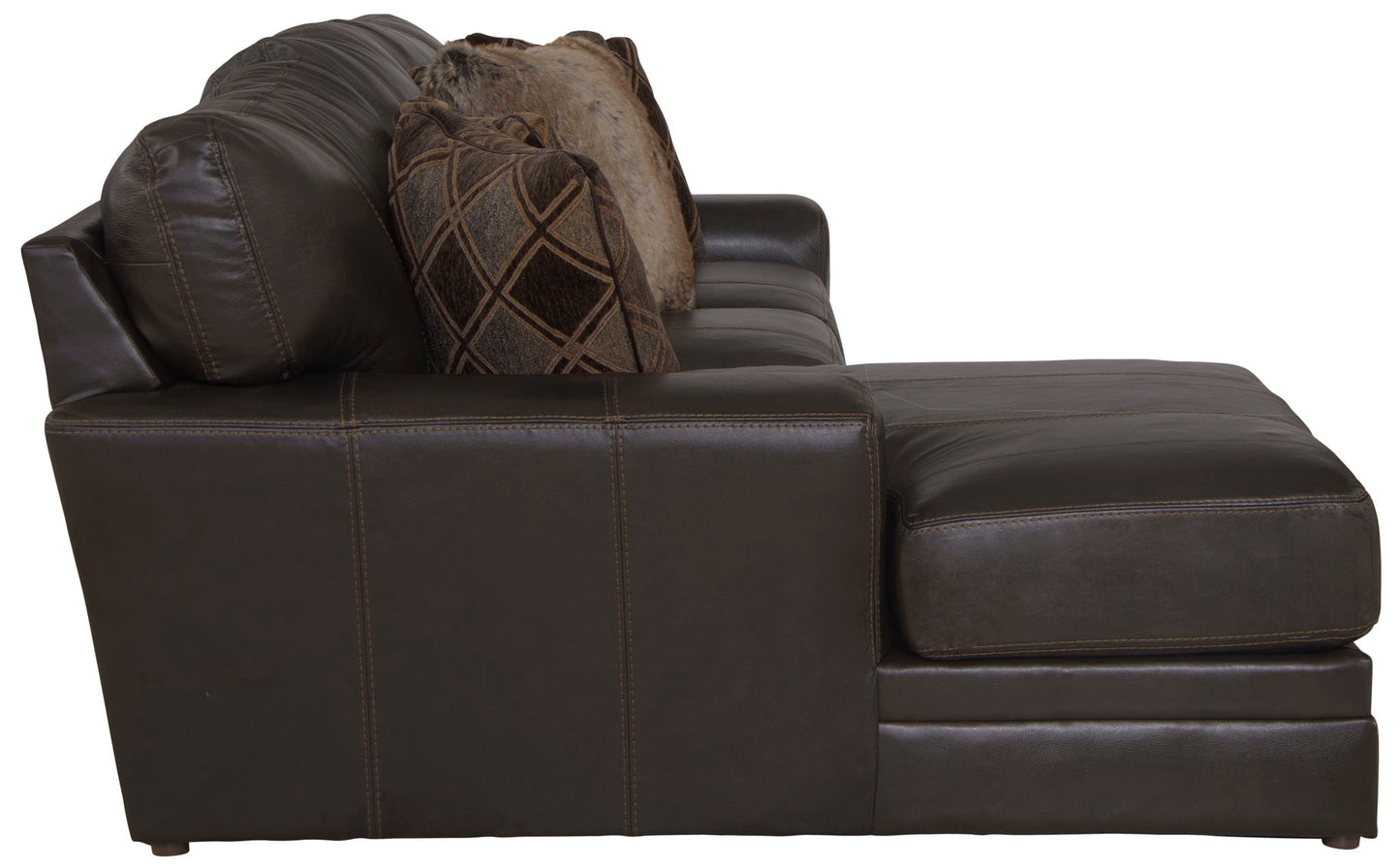 Denali - Italian Leather Match Sectional