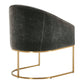 Hanni - Dining Chair - Charcoal / Gold