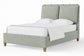 Nordhaven - Upholstered Bed - Nordic Walnut Legs