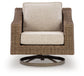 Laguna Heights - Swivel Lounge With Cushion - Beige
