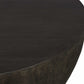 Lark - Round Wood Coffee Table - Dark Brown