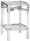 Chaseton - Accent Table - Clear / Silver Finish