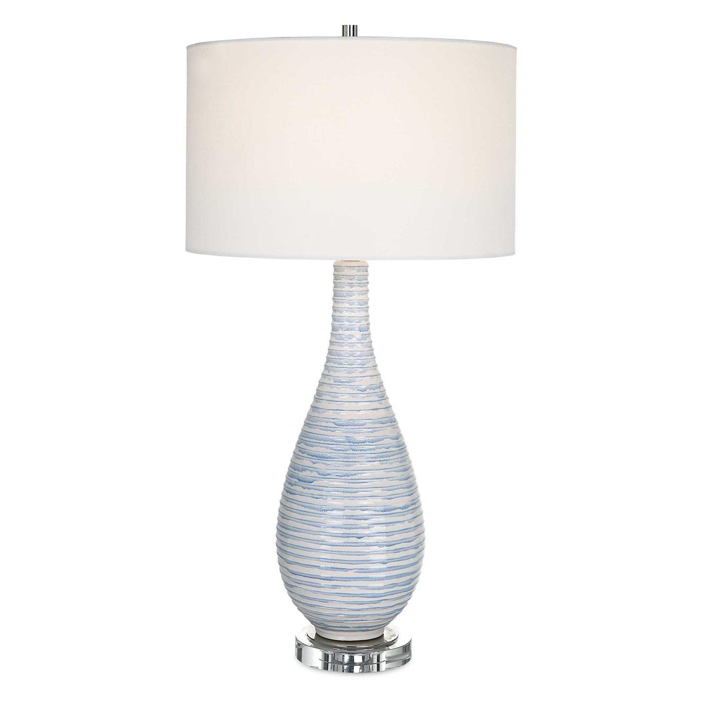 Clariot - Ribbed Table Lamp - Blue
