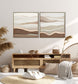 "Desert Glow I" Hand-Embellished LED In Frame - Beige / Cream