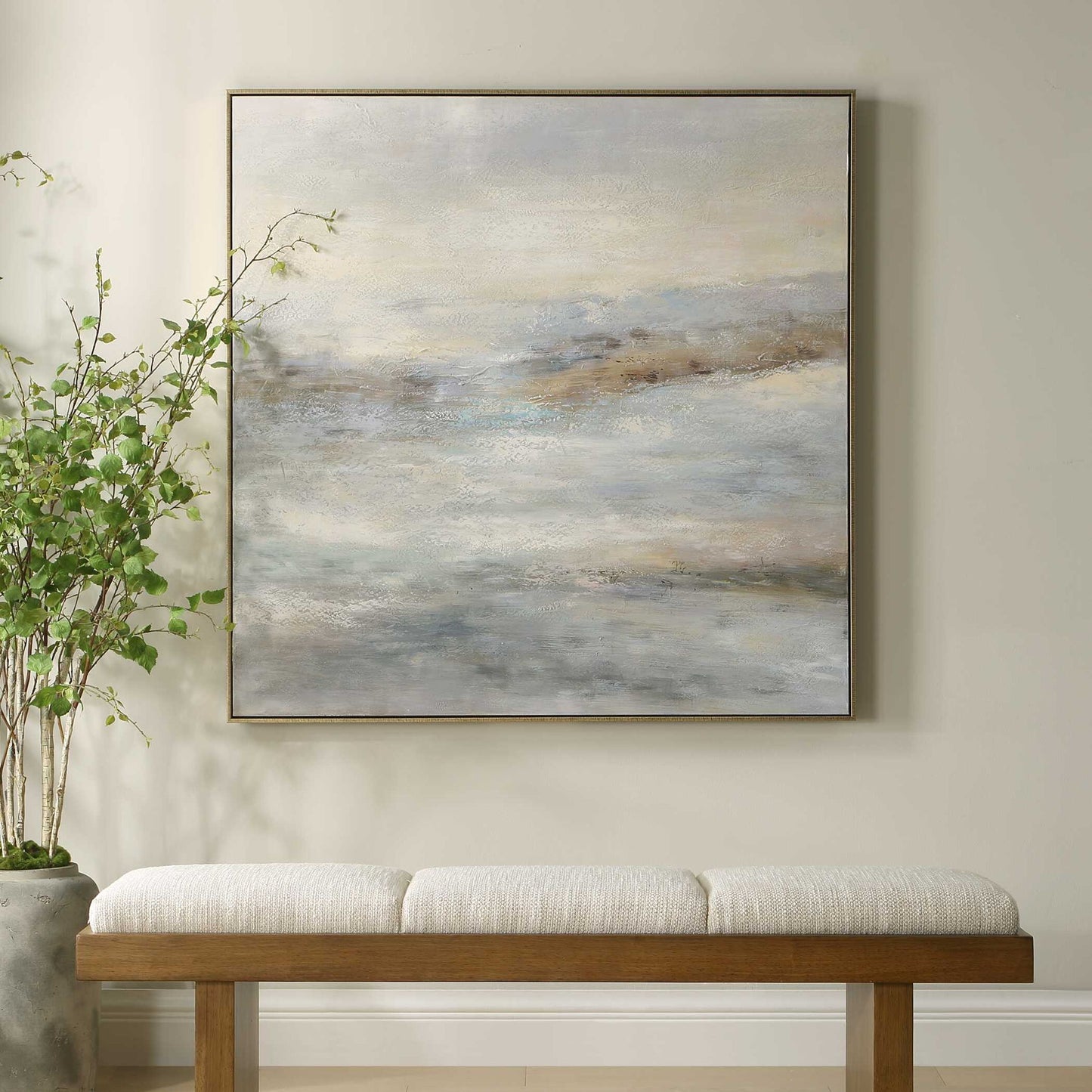 Say When - Hand Painted Canvas - Black / Blue / Brown / Gold / Gray / White