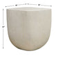 Alma - Concrete Outdoor Side Table - White