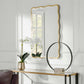 Aneta - Scalloped Mirror - Gold