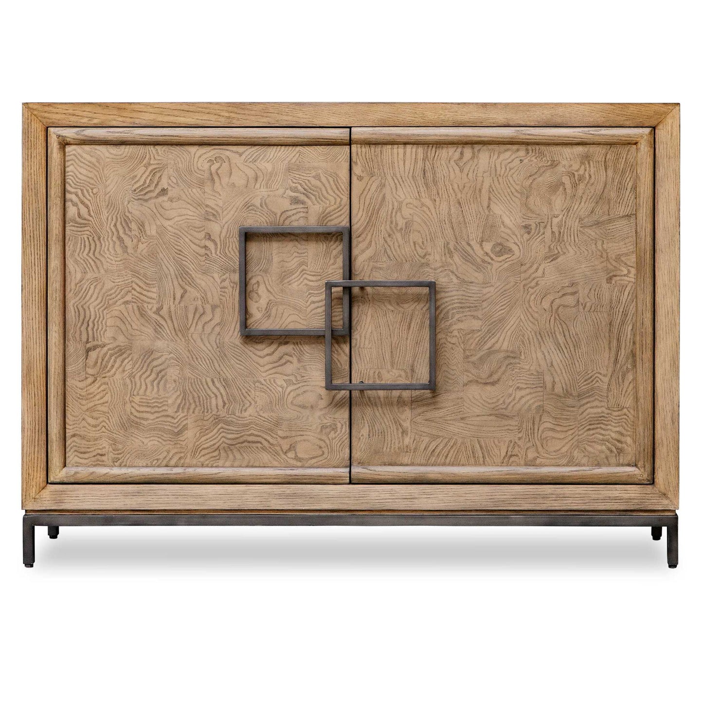 Paltrow - Burl 2 Door Cabinet - Woodtone