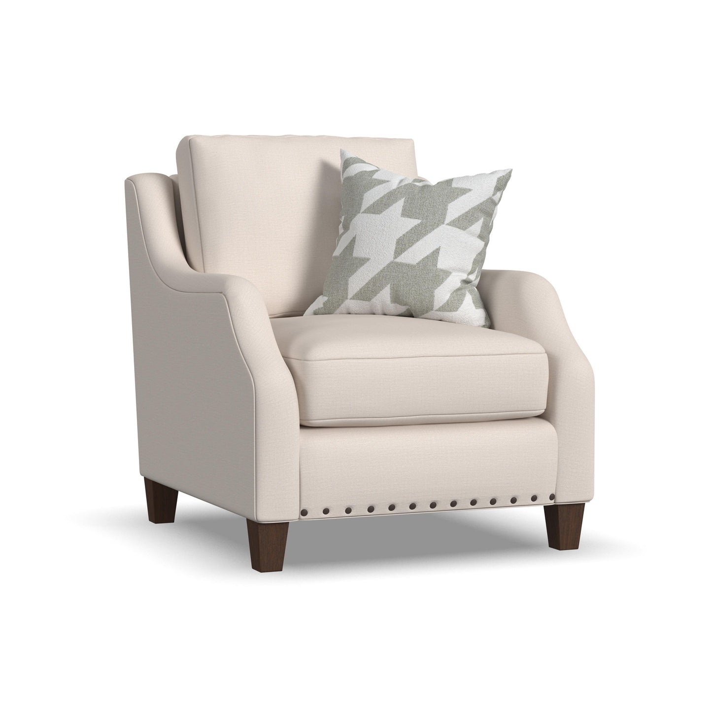 Gianna - Fabric Chair With Nailhead Trim