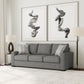 Theodore - Fabric Stationary Three-Cushion Sofa