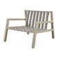 Strapped - Outdoor Lounge Chair - Light Brown / Pearl Silver