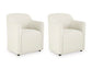 Radkin - Dining Upholstered Arm Chair (Set of 2) - Off White