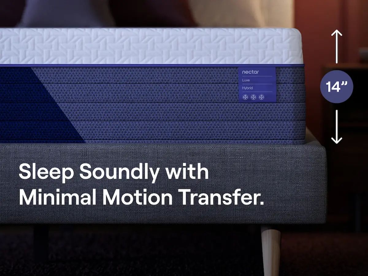 Nectar Luxe Hybrid - White - Mattress
