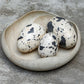 Nest Trio - Indoor-Outdoor Stone Eggs (Set of 3) - Black / White