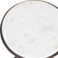 Tilton - Marble Accent Table - Black / White