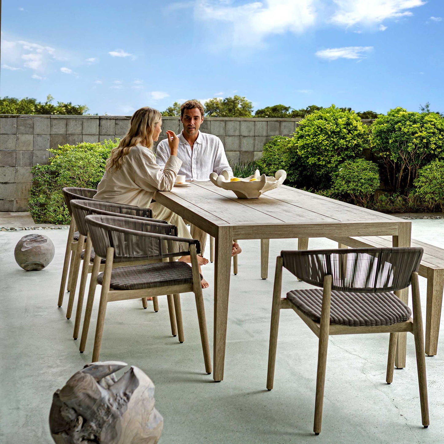 Kirkham - Wooden Outdoor Dining Table - Woodtone