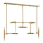 Cadre - 14 Light Modern Linear Pendant - Gold