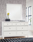 Fortman - Dresser And Mirror - White