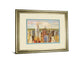 Cityscape Il By Longo - Framed Print Wall Art - Blue