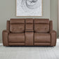 Beckham - Loveseat With Console P2 & ZG - Aline Saddle