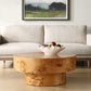 Knots - Poplar Round Coffee Table - Light Brown