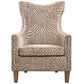 Kiango - Animal Pattern Armchair - Light Brown