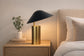 Sculpted Glow Metal Accent Lamp (Set of 2) - Brushed Gold / Matte Black
