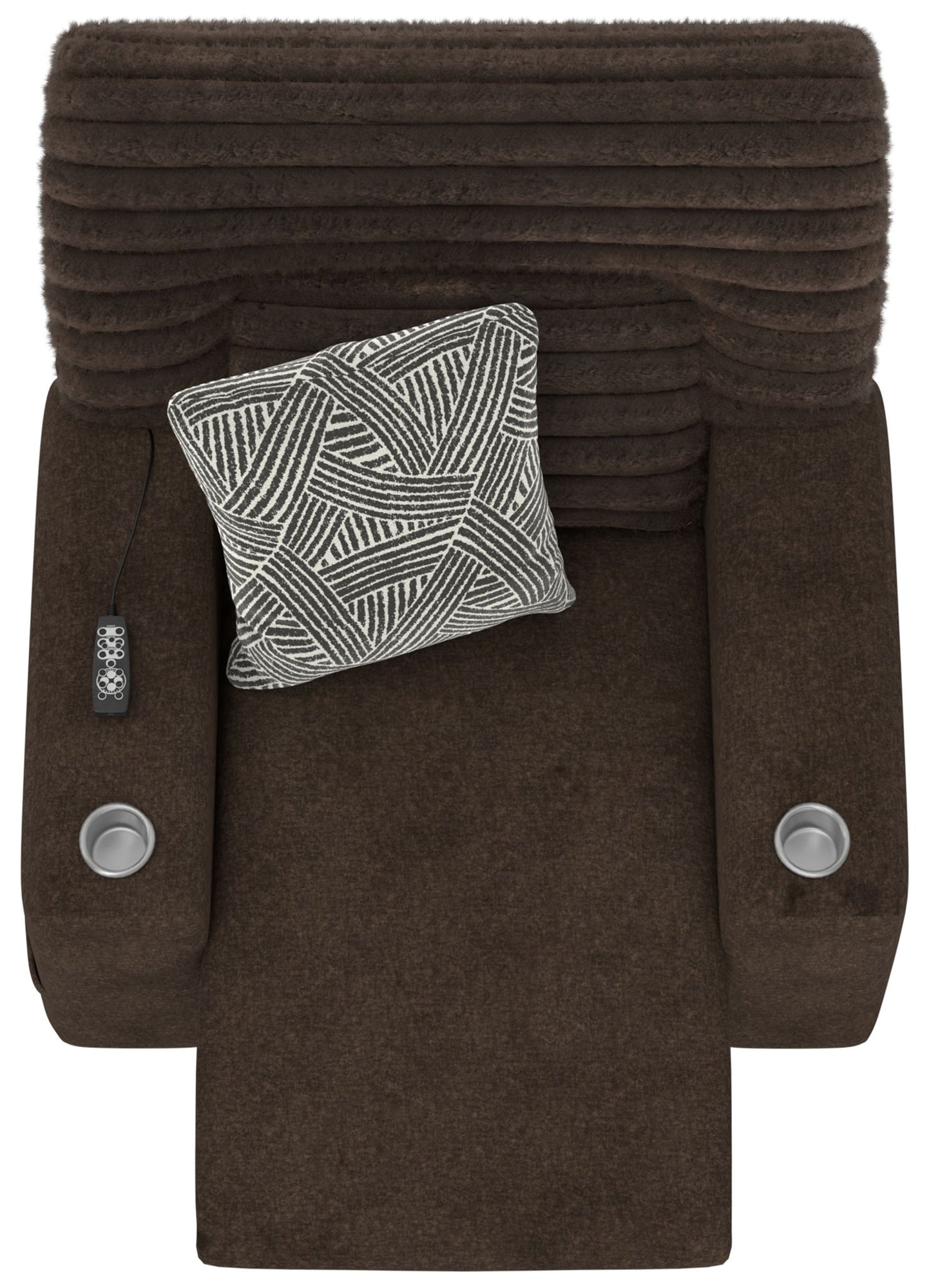 Zen - Power Recliner With CR3 Heat / Massage / Zero Gravity - Chocolate