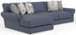 Cape May - Sofa Chaise With Comfort Coil Seating And 5 Accent Pillows Included