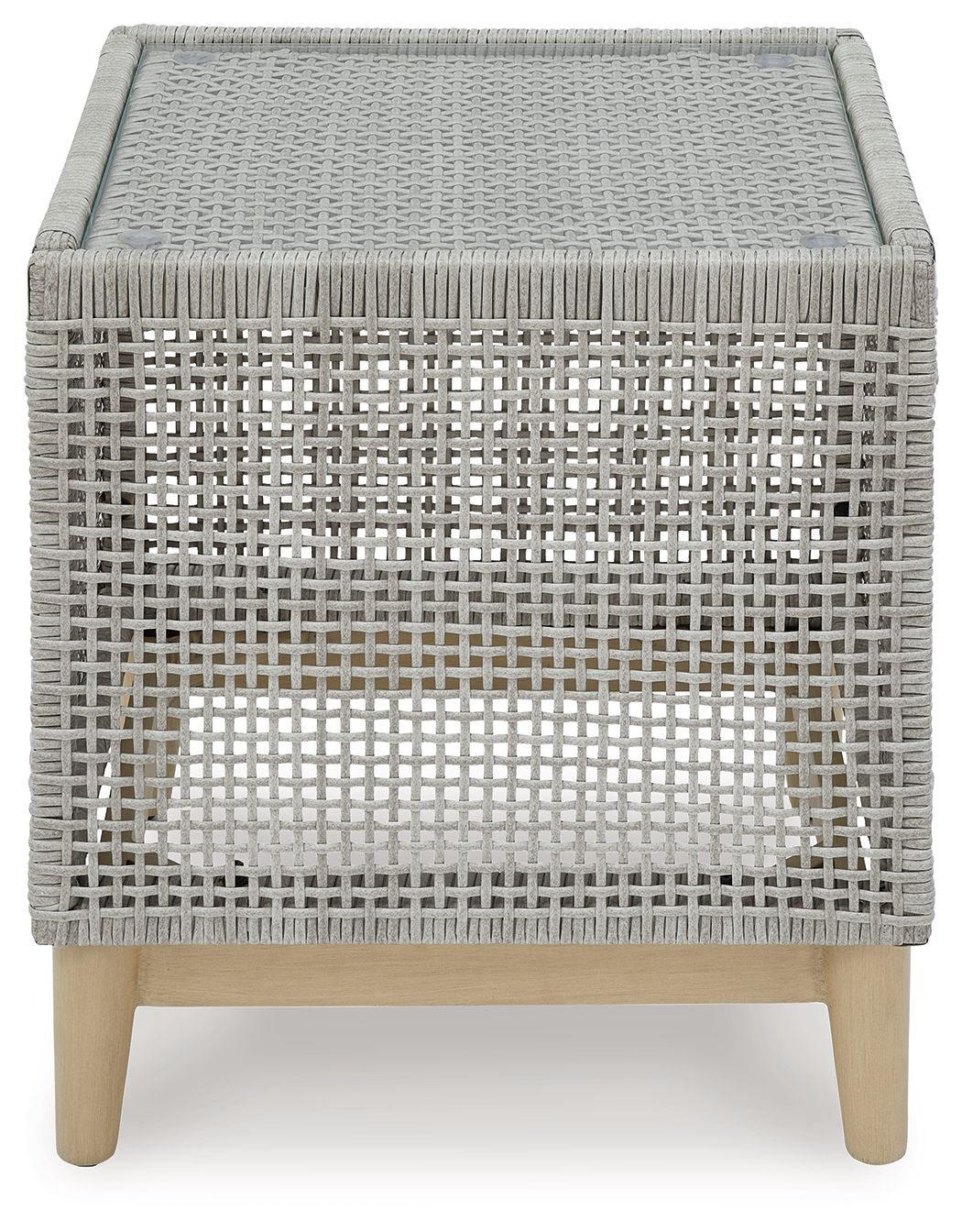 Seton Creek - Square End Table - Gray