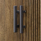 Pinstripe - 2 Door Cabinet - Dark Brown