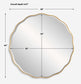 Aneta - Large Round Mirror - Gold