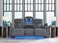Studio Cave - Power Reclining Sofa - Steel