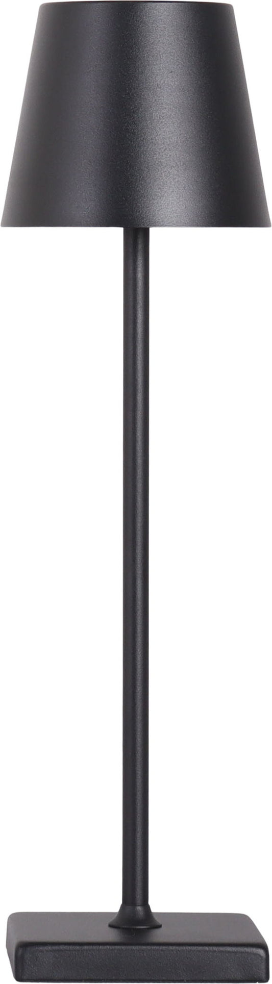 "Eclipse Aura I" Rechargeable LED Metal Accent Lamp (Set of 2) - Black