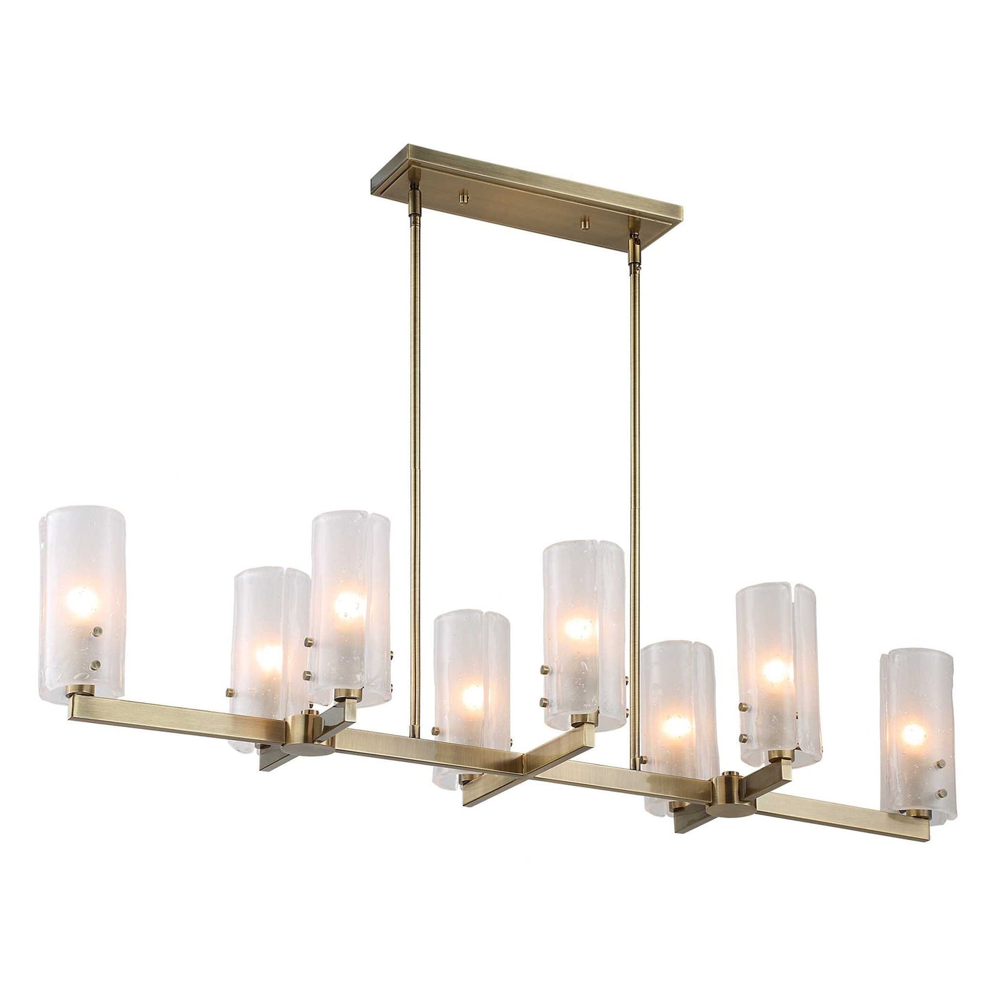 Mistie - 8 Light Linear Chandelier - Bronze